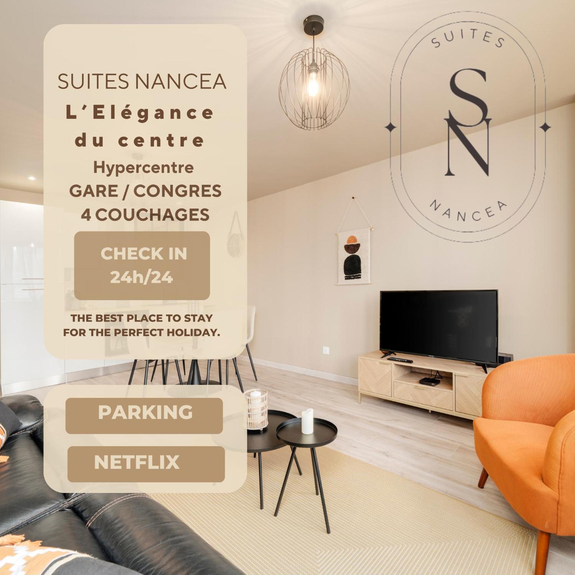 L'Elegance Du Centre - Nancy Gare Congres - Parking - T3 Appartement Buitenkant foto